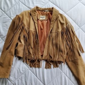 Vintage Leather Fringe Jacket